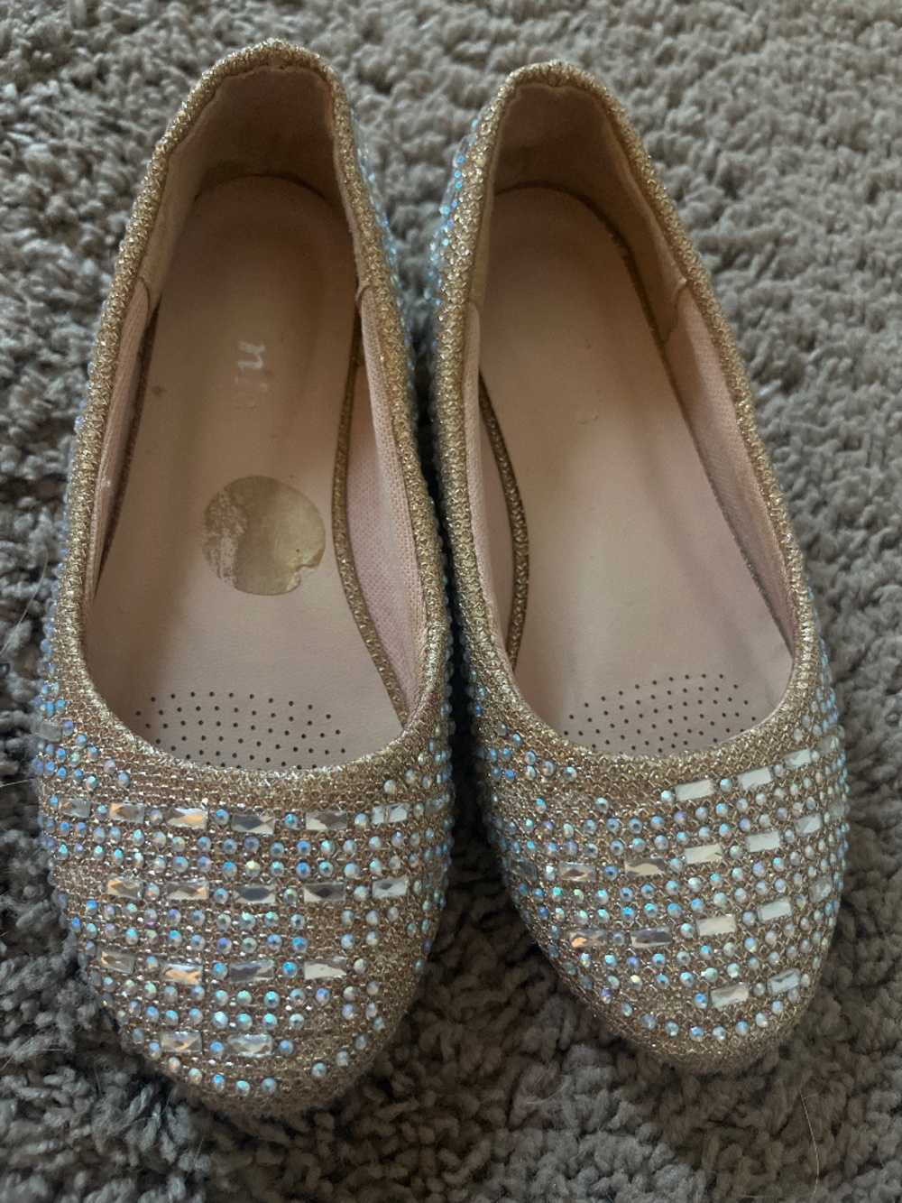 Link Toddler Girls Sparkly Dress Shoes Size 12